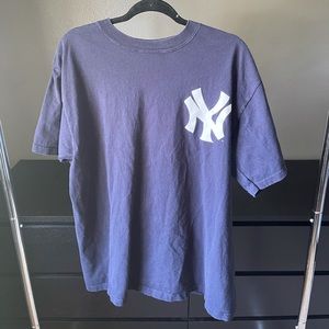 Vintage New York Navy Majestic T-Shirt Size XL
